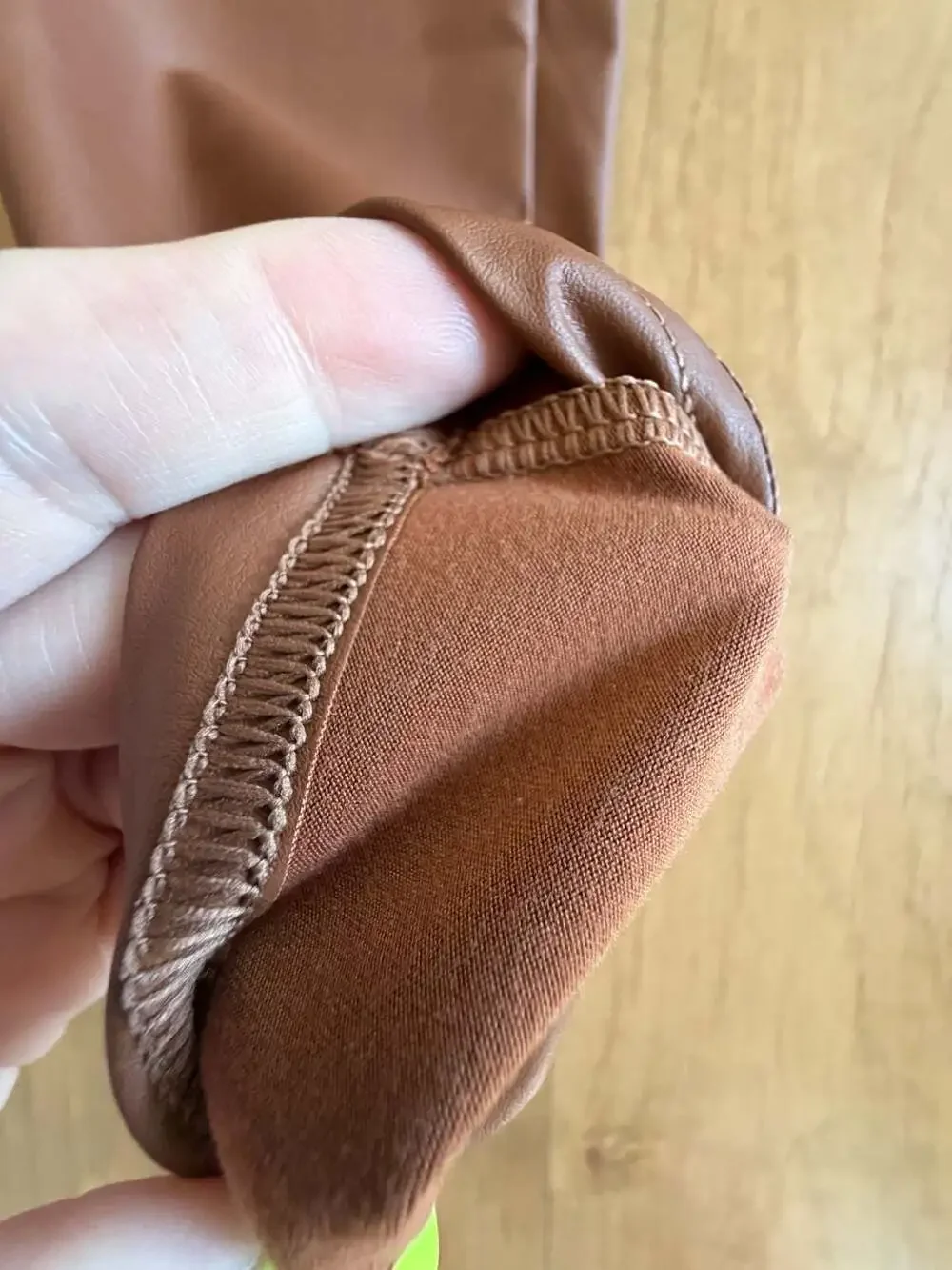Offline by Aerie Real Luxe Hi-Rise Legging Faux Leather Brown M